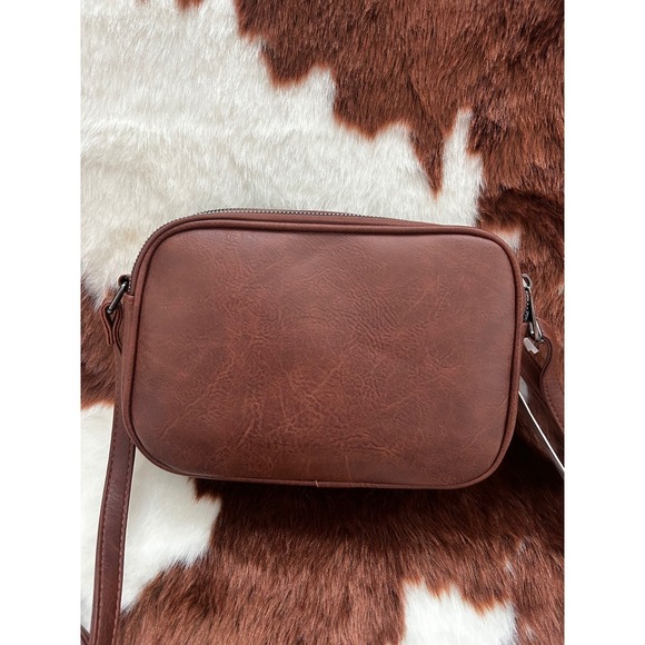 Western Floral Tooled Crossbody Bag Turquoise Concho New - Picture 4 of 4